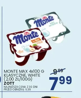 Deser Monte Max Zott 4-pak promocja w Wafelek
