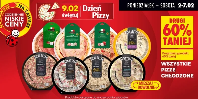 Pizza chłodzona wszystkie rodzaje promocja w Biedronka