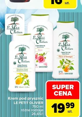 Krem pod prysznic Le Petit Olivier Rose promocja w Carrefour