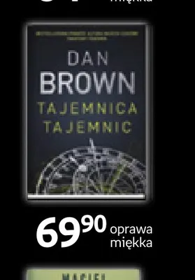 Książka Tajemnica tajemnic Dan Brown oprawa miękka promocja w Empik