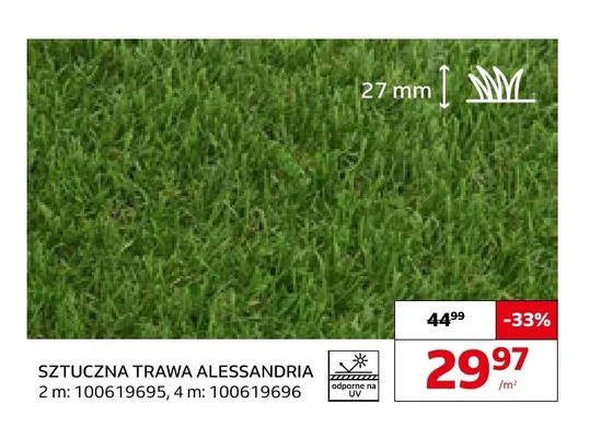Sztuczna trawa Alessandria 27 mm promocja w Komfort