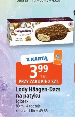 Lody Häagen-Dazs na patyku promocja w Leclerc