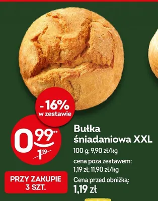 Bułka śniadaniowa XXL promocja w Żabka