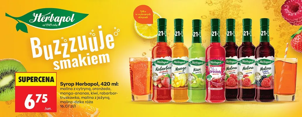 Syrop, różne rodzaje promocja w Biedronka