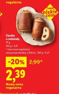 Ciastko z czekoladą promocja w Lidl