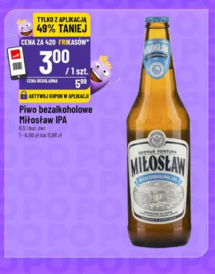 Piwo bezalkoholowe Miłosław IPA promocja w POLOmarket