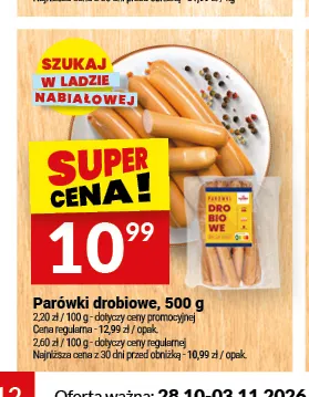 Parówki drobiowe promocja w Twój Market