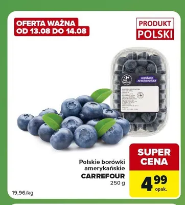 Polskie borówki amerykańskie Targ Świeżości promocja w Carrefour Express