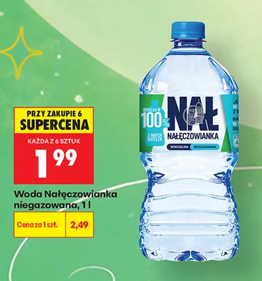 Woda niegazowana Nałęczowianka promocja w Biedronka