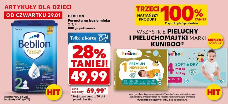 Formuła na bazie mleka 2, 3, 4 800g promocja w Kaufland