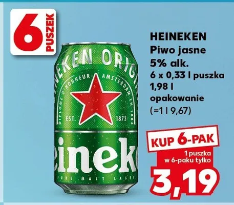 Piwo jasne promocja w Kaufland