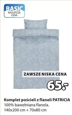 Komplet pościeli z flaneli PATRICIA promocja w Jysk