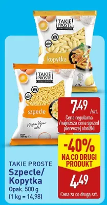 Kopytka Takie Proste promocja w Aldi