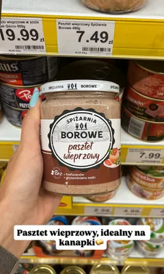 Pasztet wieprzowy Spiżarnia Borowe promocja w Dino