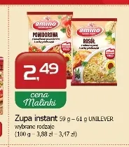 Zupa instant Amino Rosół promocja w MALINKA