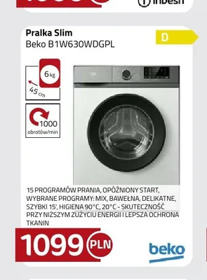 Pralka Slim Beko B1W630WDGPL promocja w kakto.pl