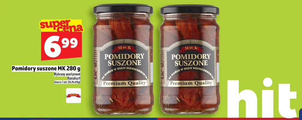 Pomidory suszone MK 280g promocja w TOPAZ