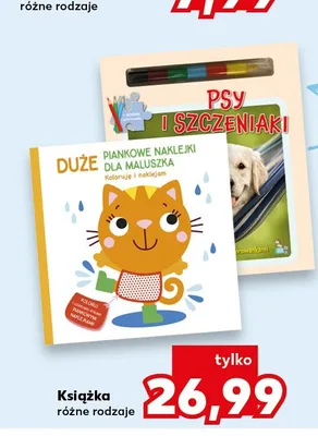 Książka Duże piankowe naklejki promocja w Kaufland