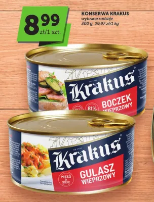 Konserwa Gulasz Wieprzowy Krakus promocja w Euro Sklep