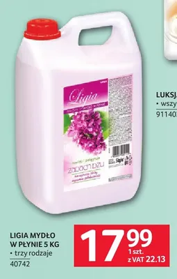 Mydło w płynie Ligia 5 kg promocja w Selgros