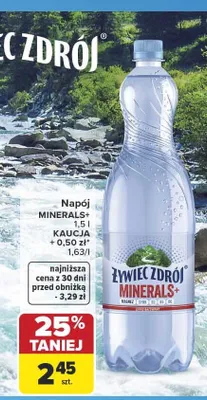 Napój Żywiec Zdrój Minerals+ promocja w Carrefour