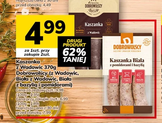 Kaszanka z Wadowic Dobrowolscy promocja
