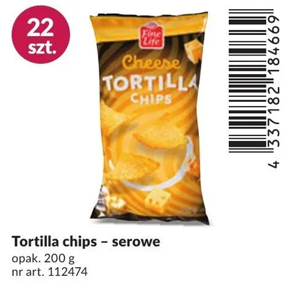 Tortilla chips - serowe Fine Life promocja w Makro