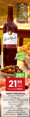 Wino Carlo Rossi białe półwytrawne 9-12% vol. promocja w Twój Market