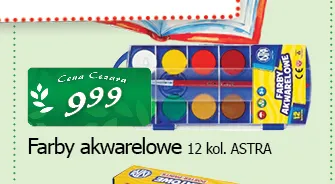 Farby akwarelowe Astra promocja w CEZAR Delikatesy