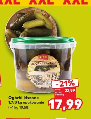 Ogórki kiszone promocja w Kaufland