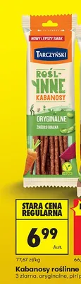 Kabanosy roślinne oryginalne promocja w Biedronka