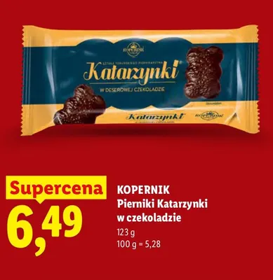 Pierniki Katarzynki w czekoladzie Kopernik promocja w Lidl