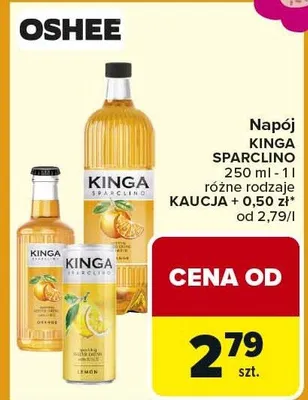 Napój sparkling różne rodzaje kaucja + 0,50 zł promocja w Carrefour Market