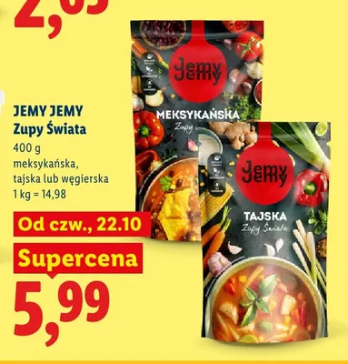 Zupa meksykańska Jemy Jemy Zupy Świata promocja w Lidl