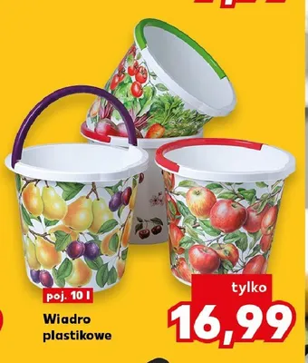 Wiadro plastikowe 10 l promocja w Kaufland