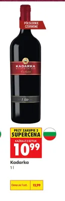 Wino czerwone Kadarka Bulgarian Sun promocja w Biedronka