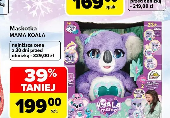 Maskotka Mama Koala Club Petz promocja w Carrefour