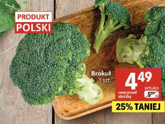 Brokuł polski promocja w Delikatesy Centrum