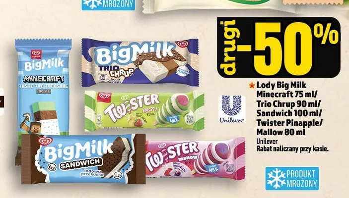 Lody Big Milk Trio Chrup promocja w TOPAZ