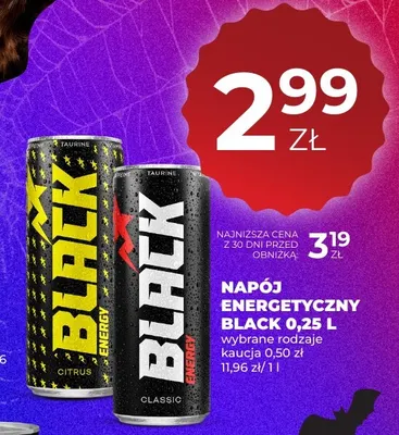 Napój energetyczny Black Classic promocja w Duży Ben