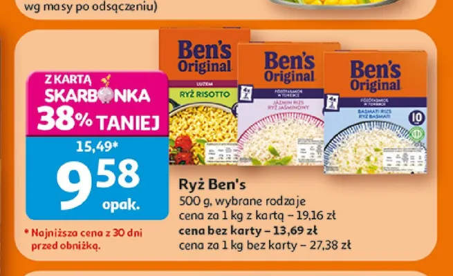 Ryż Risotto Ben's Original promocja w Auchan