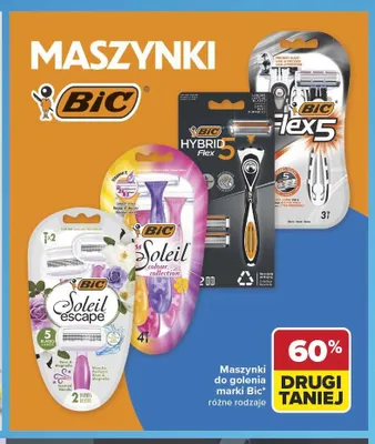 Maszynki do golenia Bic promocja w Carrefour