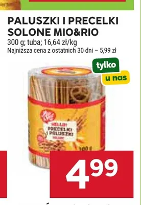 Paluszki i precelki solone Mio & Rio promocja w Stokrotka