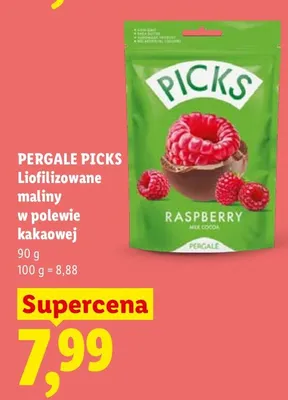 Liofilizowane maliny w polewie kakaowej promocja w Lidl