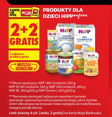 Produkty dla dzieci HiPP promocja w Biedronka