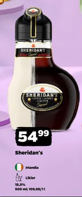 Likier Sheridan's promocja w Netto