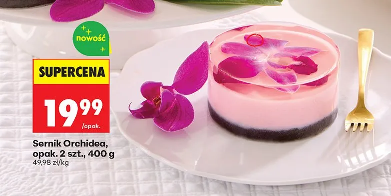 Sernik Orchidea promocja w Biedronka