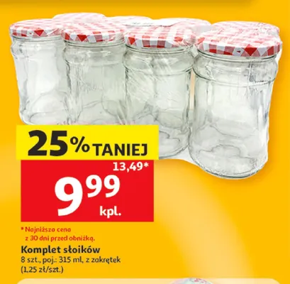 Komplet słoików promocja w Auchan