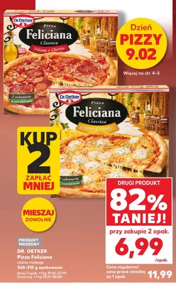 Pizza Feliciana różne rodzaje promocja w Kaufland