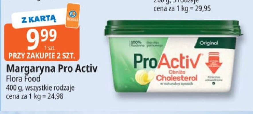 Margaryna Pro Activ promocja w Leclerc